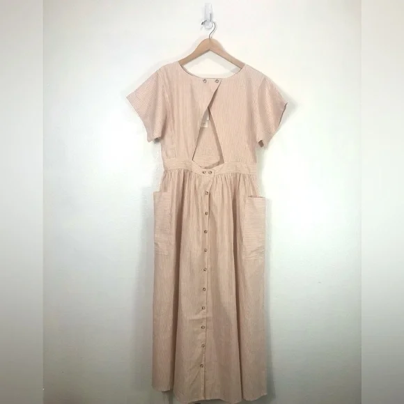 NWT Christy Dawn The Jane Dress In Pink Harvest Stripe Size XL - Picture 10 of 16